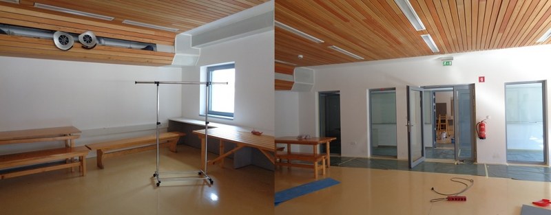 BELJENJE STEN SERVISNEGA OBJEKTA - PLANICA NORDIJSKI CENTER